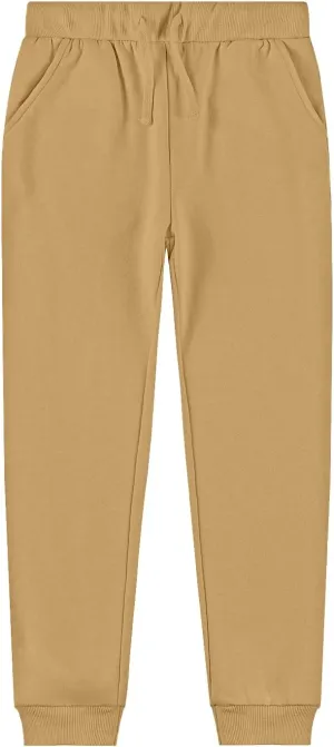 Kid Nation Kids Unisex Soft Brushed Fleece Casual Pull On Jogger Sweatpants with Pockets for Boys or Girls