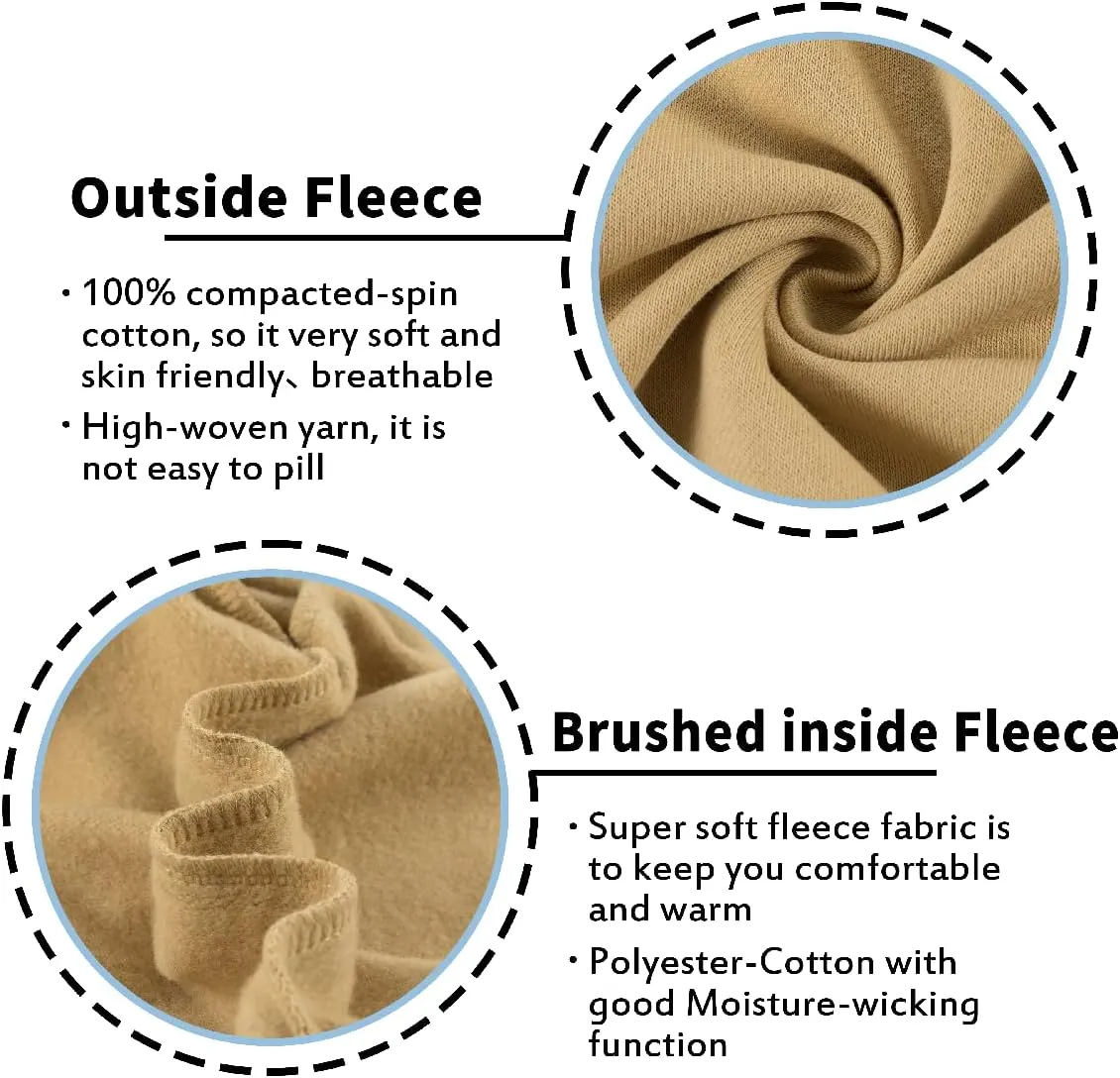 Kid Nation Kids Unisex Soft Brushed Fleece Casual Pull On Jogger Sweatpants with Pockets for Boys or Girls
