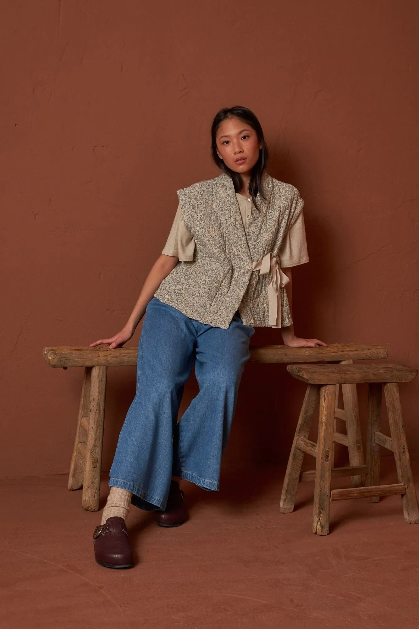Kimono Vest Drawstring