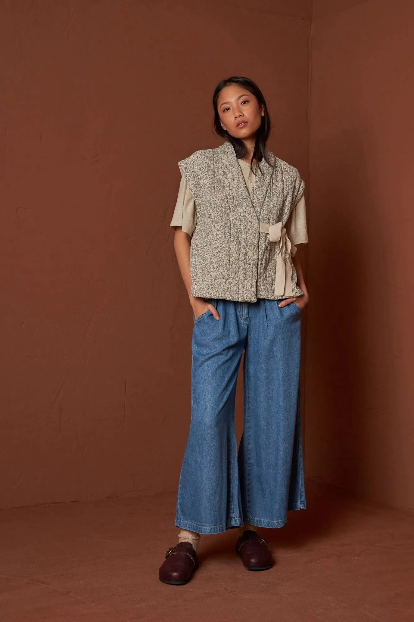 Kimono Vest Drawstring