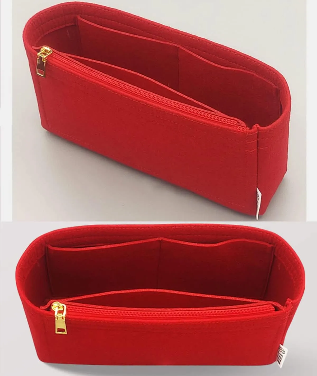 Lckaey Felt Purse Organizer For Disco Square Fringe Camera Bag Organize Organizer Liner Bag2027red 19 * 6 * 12cm