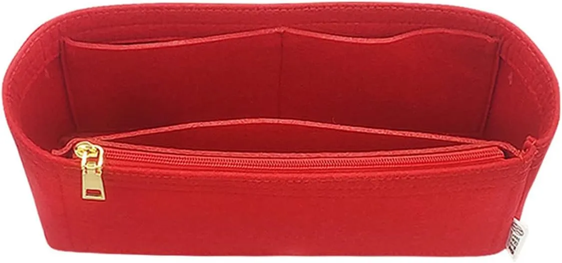Lckaey Felt Purse Organizer For Disco Square Fringe Camera Bag Organize Organizer Liner Bag2027red 19 * 6 * 12cm