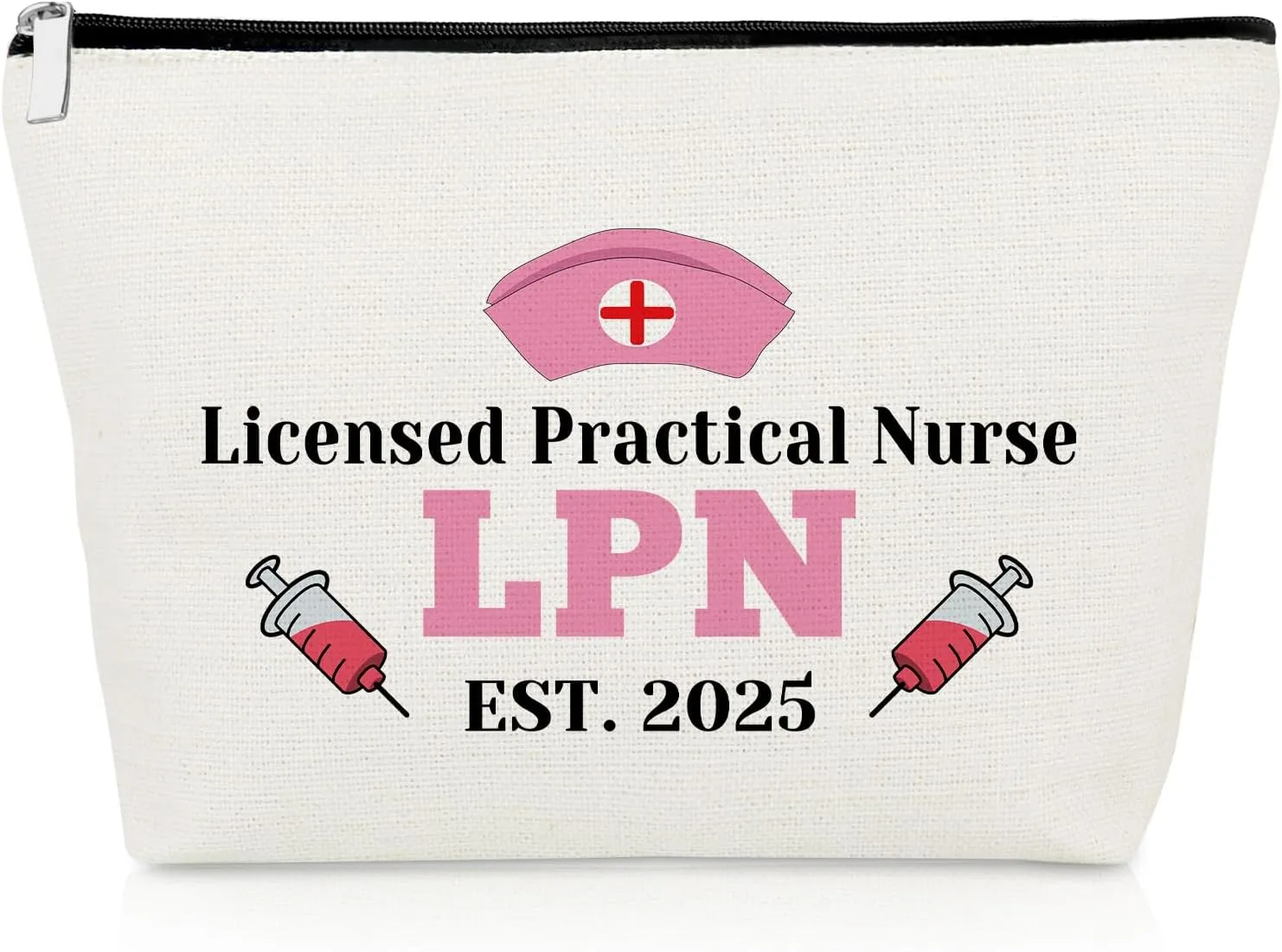Licensed Practical Nurse Gifts Makeup Bag LPN Gifts for Nurses Graduation 2025 LPN Nurse Gifts LPN Nurse Appreciation Gifts Nurses Week Gift for LPN Nurse RN Medical Student Nursing Cosmetic Bag