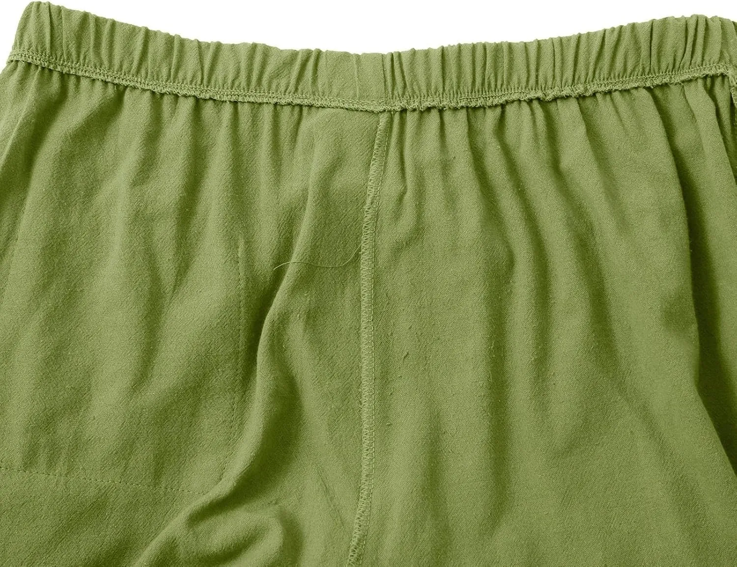 Linen Pants for Women High Waisted Wide Leg Pants Drawstring Elastic Waist Casual Trousers Summer Vacation Clothes