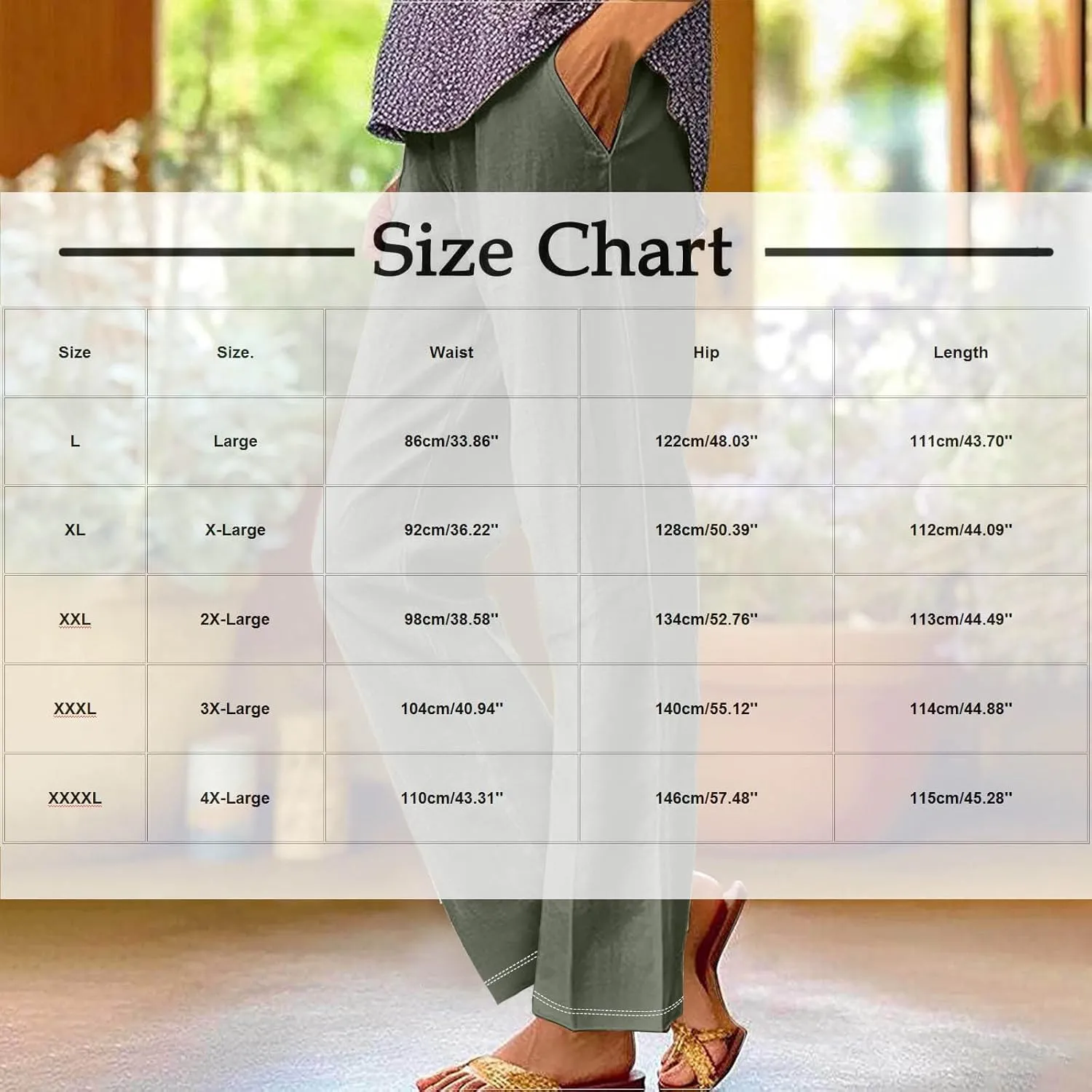 Linen Pants for Women High Waisted Wide Leg Trousers Trendy Gradient Color Printed Elastic Waist Summer Gauze Pants