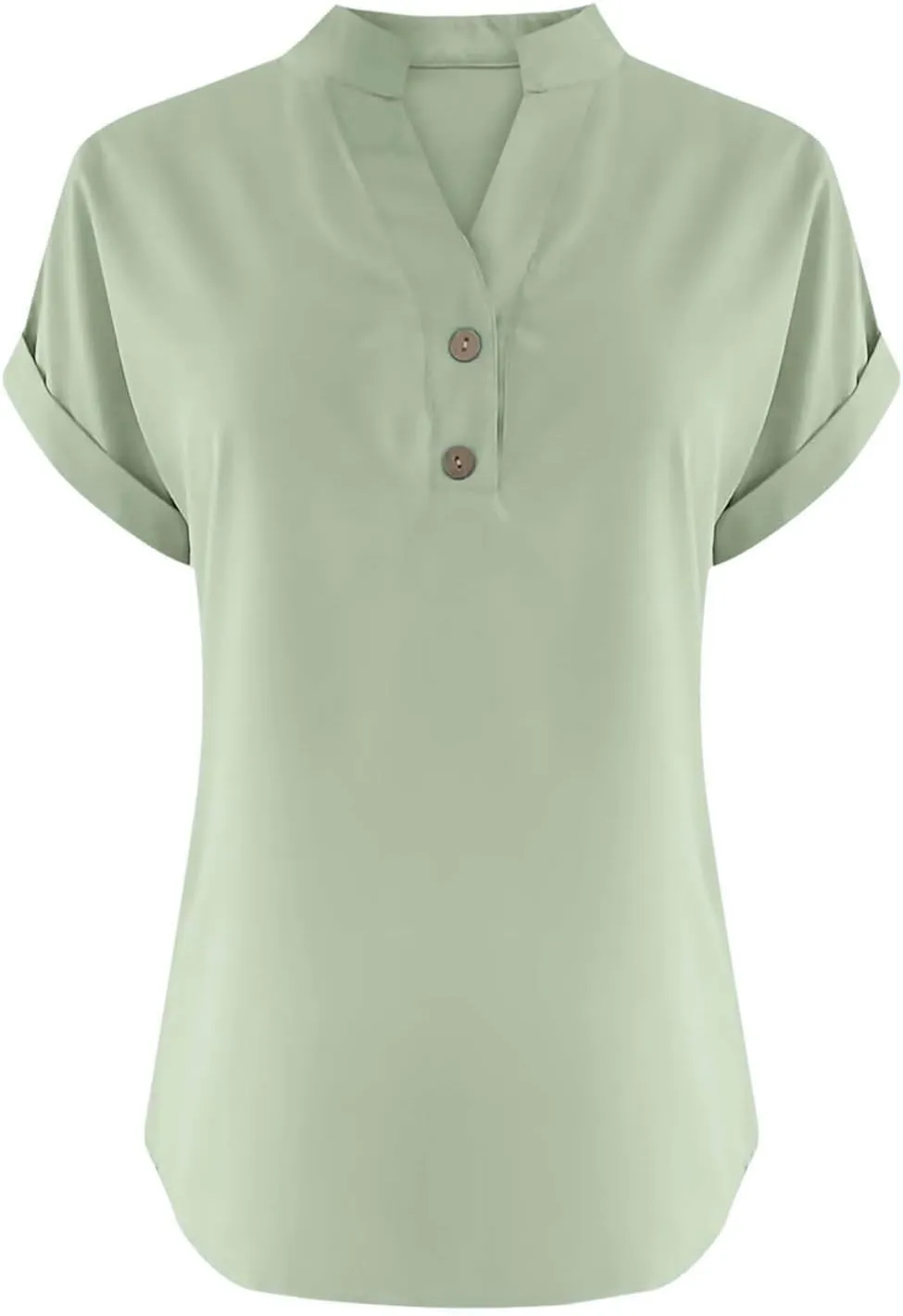Linen Shirts for Women V Neck Cap Sleeve Summer Tops 2025 Women Casual Button Down Shirts Solid Business Work Blouses