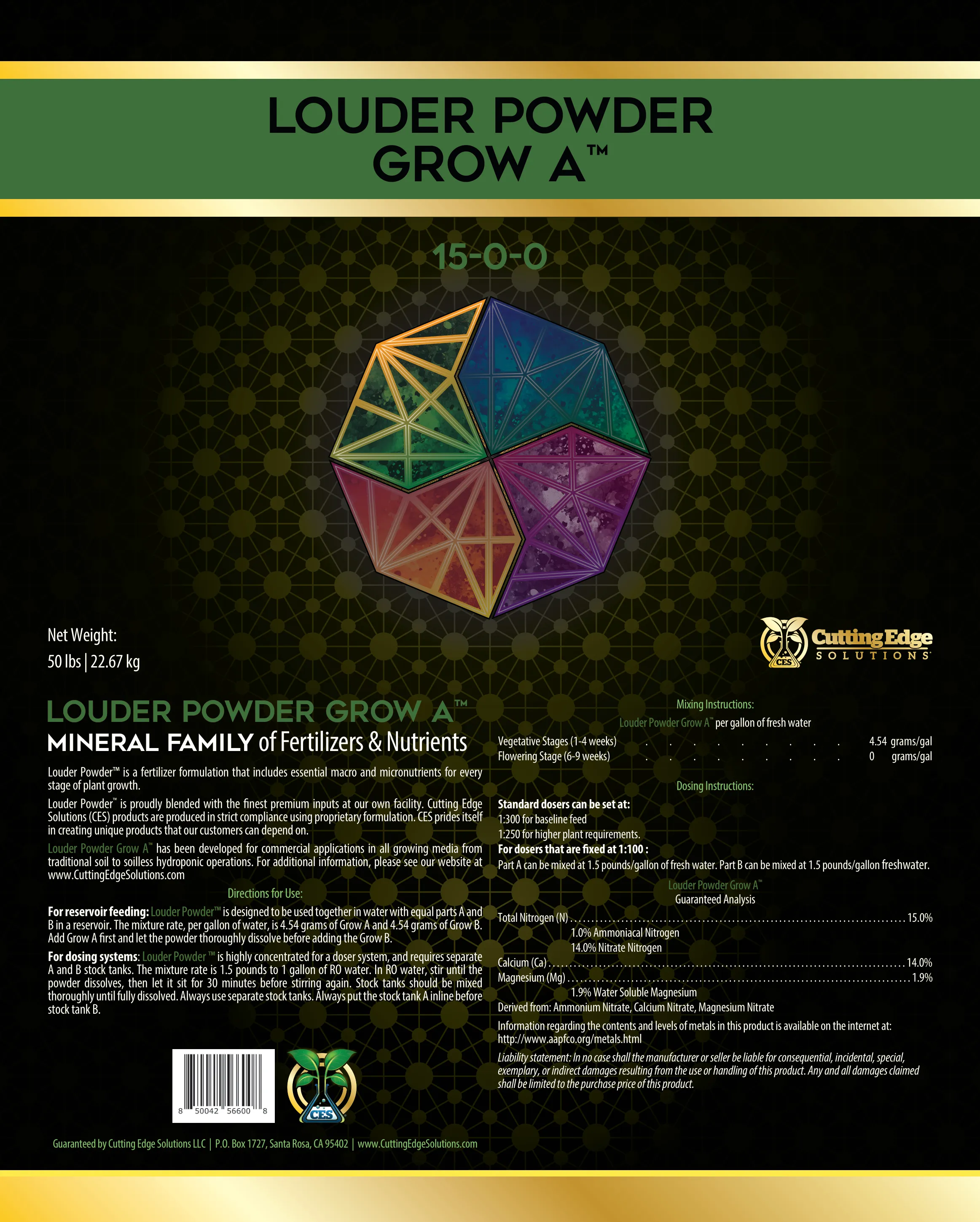 Louder Powder Grow - Water Soluble Fertilizer