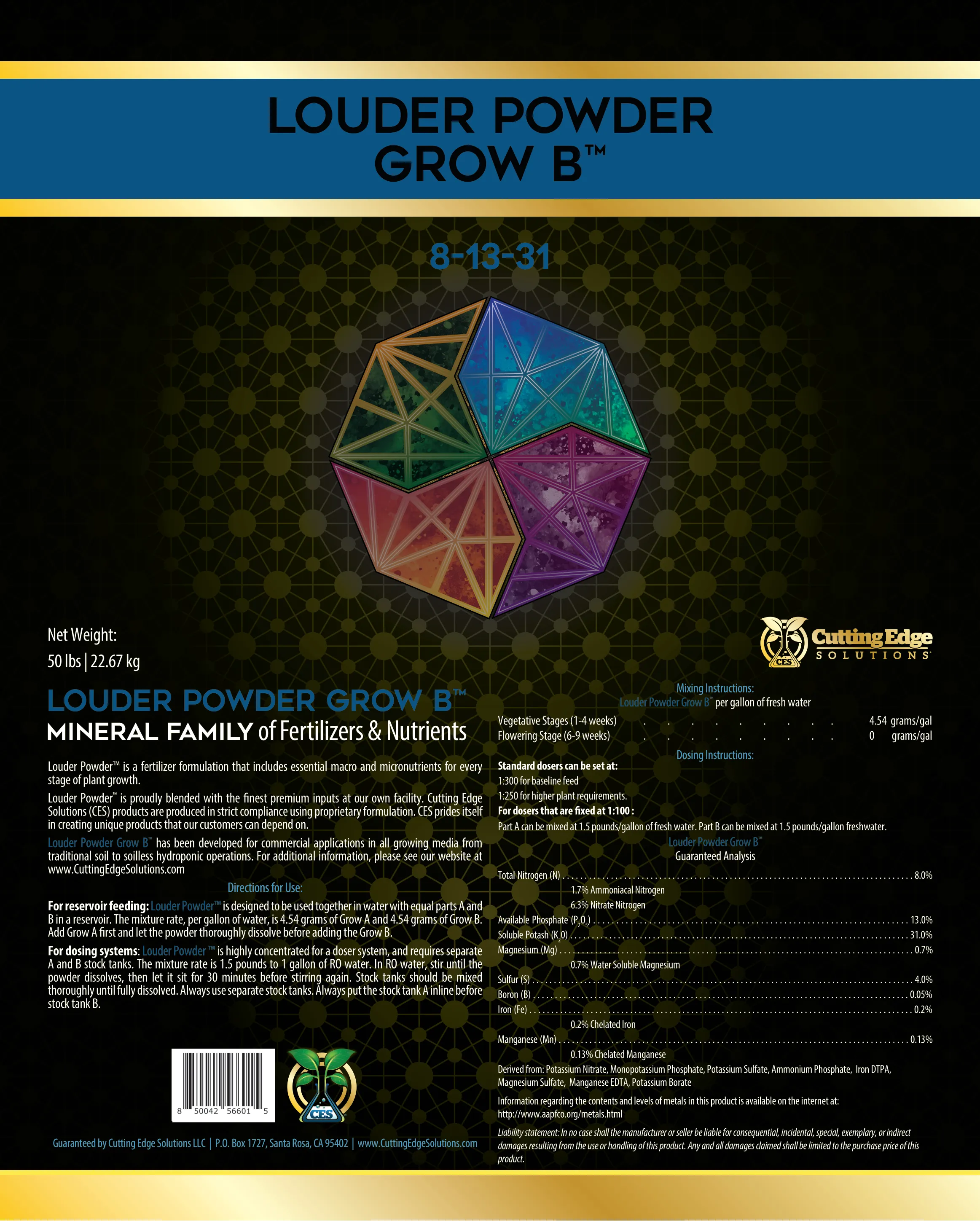 Louder Powder Grow - Water Soluble Fertilizer