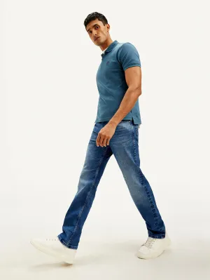 Men's 555 Relaxed Straight Fit Blue Jeans