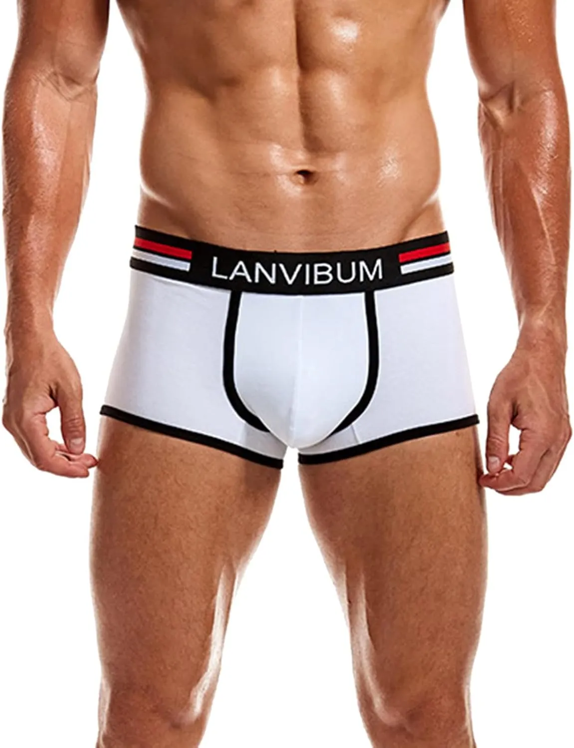 Mens Boxers Men?s Underwear boxer briefs Soft Mesh No Fly No-Ride-up