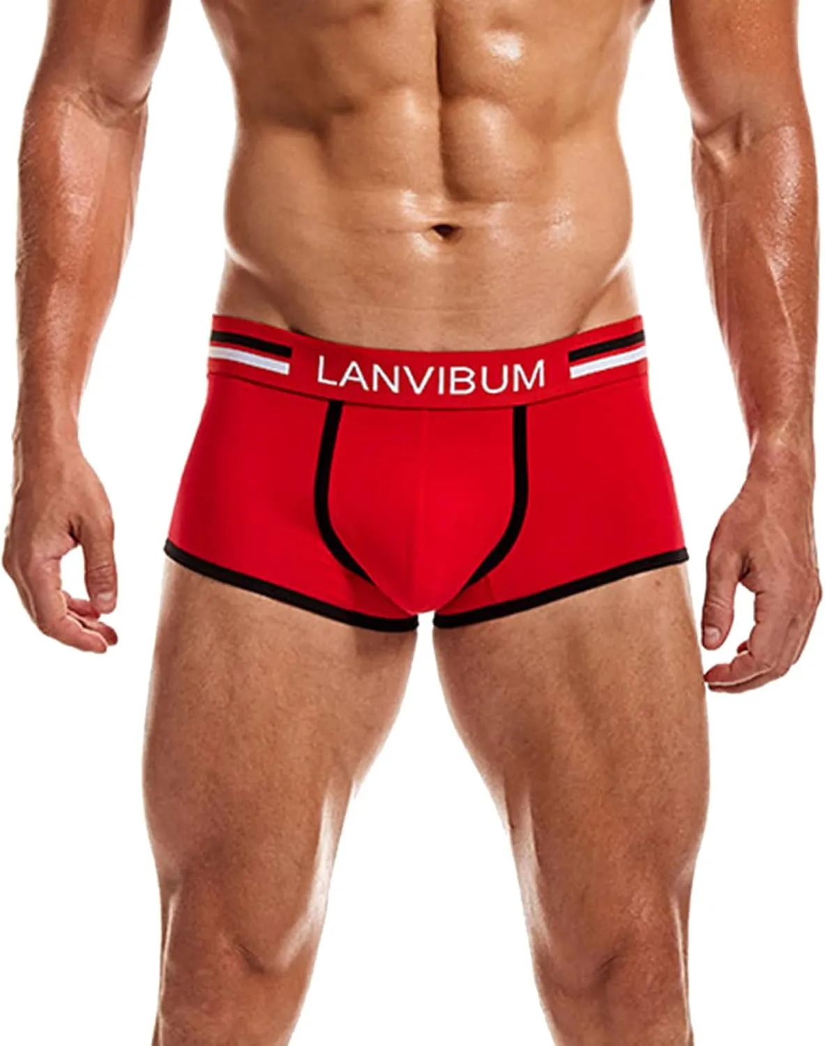 Mens Boxers Men?s Underwear boxer briefs Soft Mesh No Fly No-Ride-up