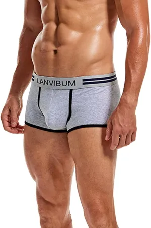 Mens Boxers Men?s Underwear boxer briefs Soft Mesh No Fly No-Ride-up