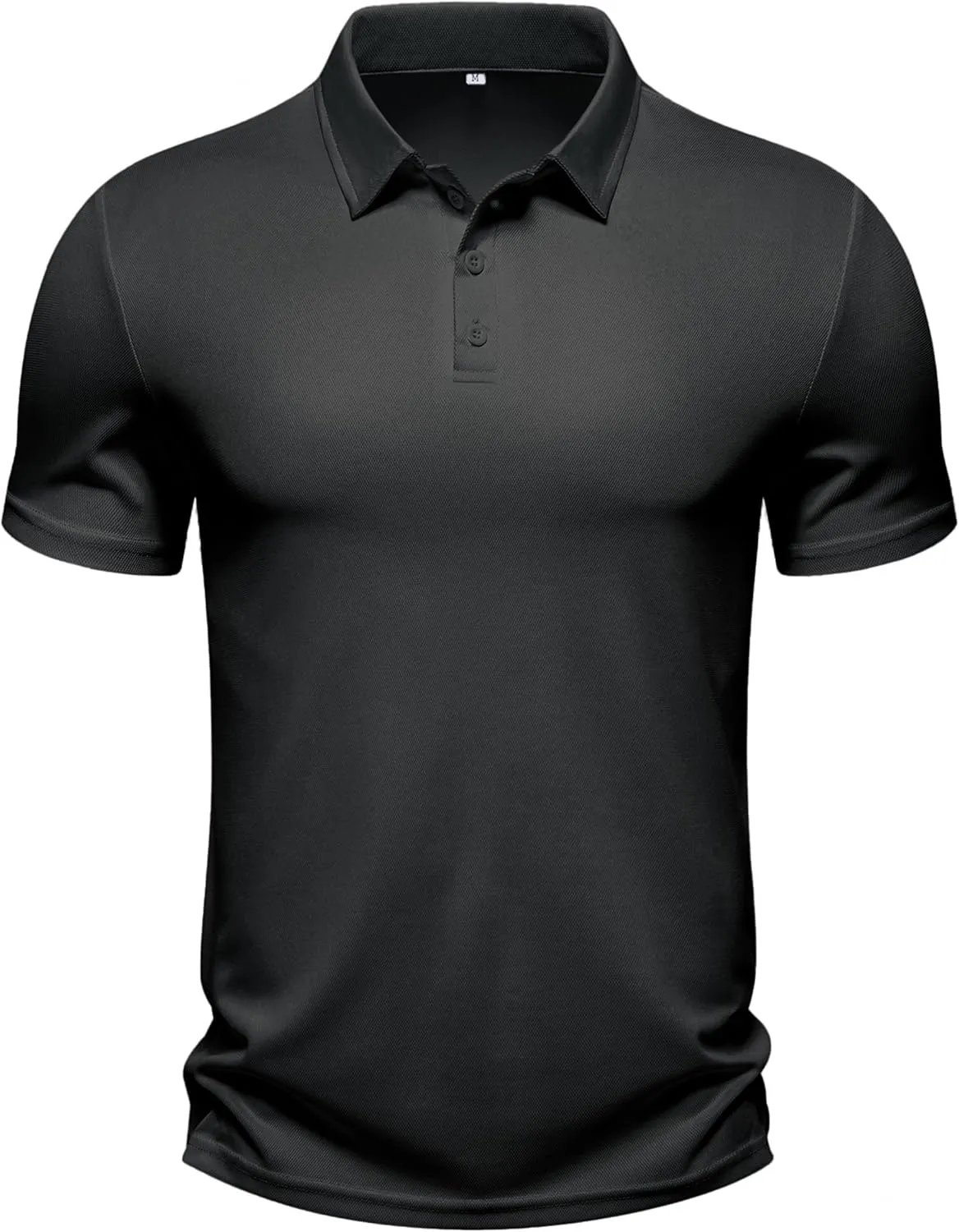 Men's Polo Shirts Summer Short Sleeve Golf Shirt for Men 3 Button Collar T-Shirt Dry Fit Casual Work Athletic Tee Shirts
