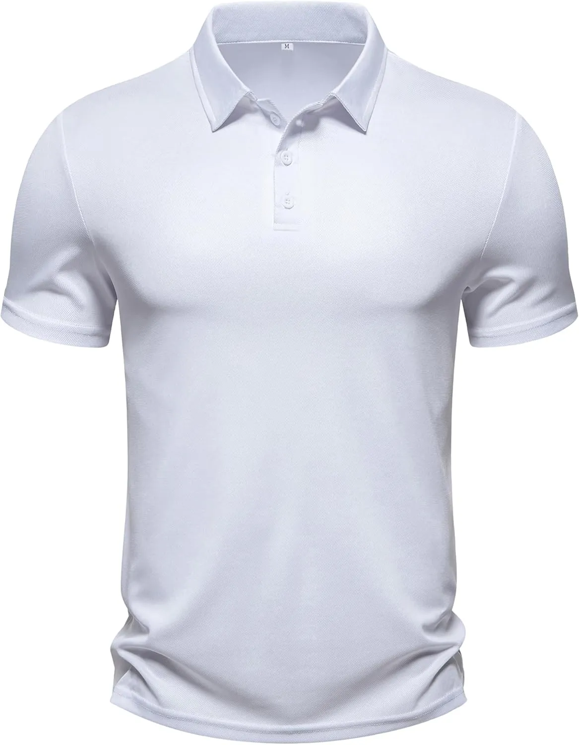 Men's Polo Shirts Summer Short Sleeve Golf Shirt for Men 3 Button Collar T-Shirt Dry Fit Casual Work Athletic Tee Shirts