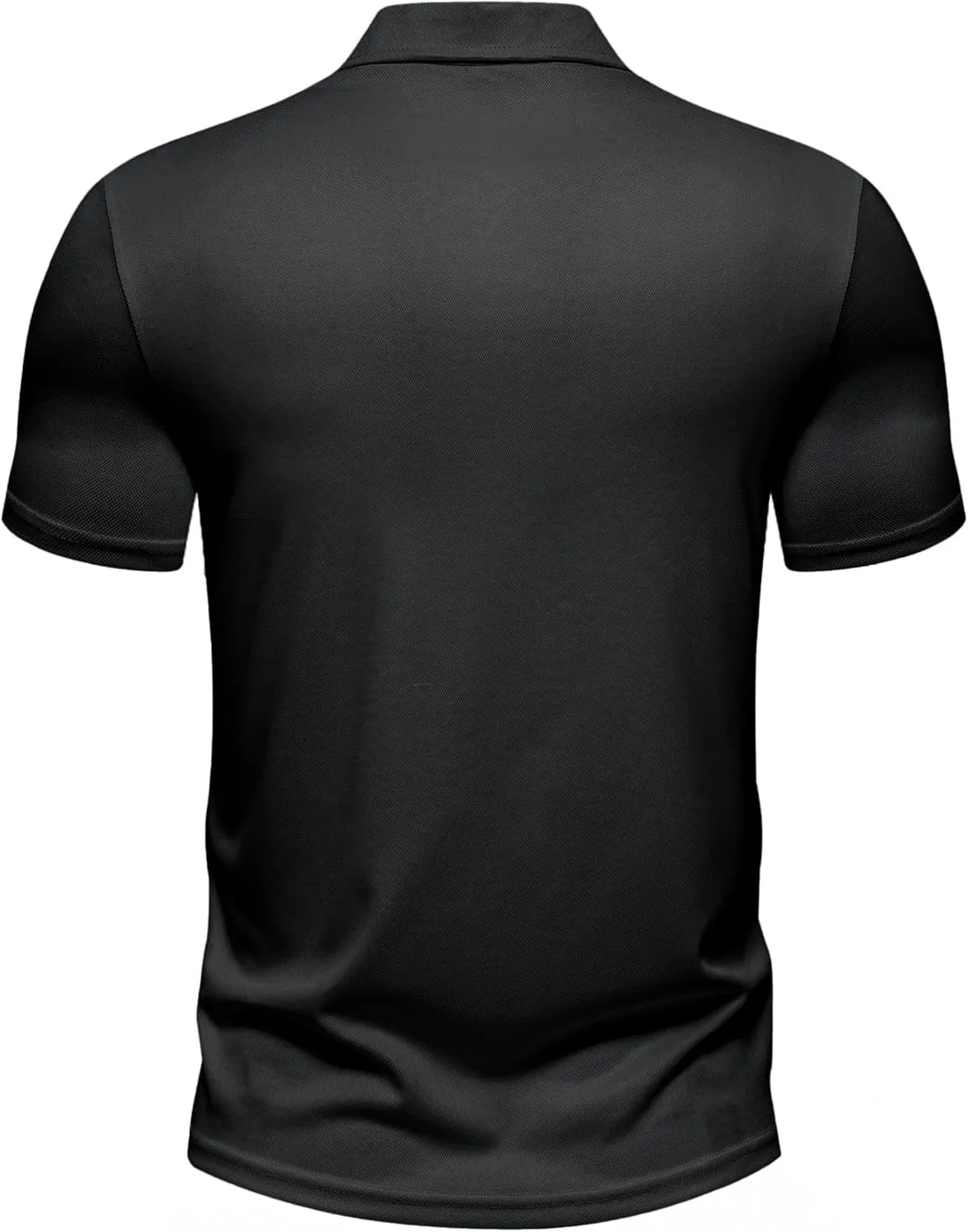 Men's Polo Shirts Summer Short Sleeve Golf Shirt for Men 3 Button Collar T-Shirt Dry Fit Casual Work Athletic Tee Shirts