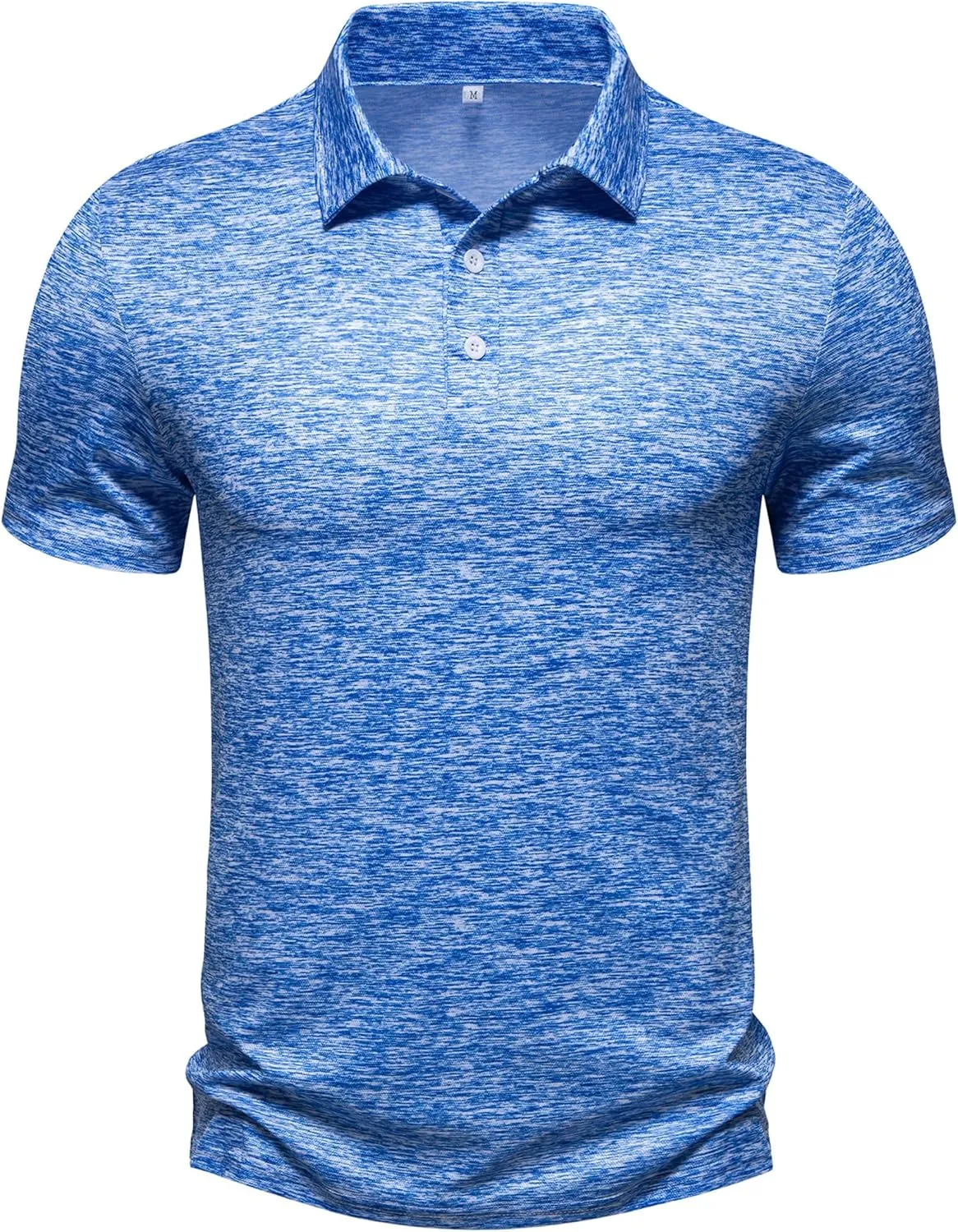 Men's Polo Shirts Summer Short Sleeve Golf Shirt for Men 3 Button Collar T-Shirt Dry Fit Casual Work Athletic Tee Shirts