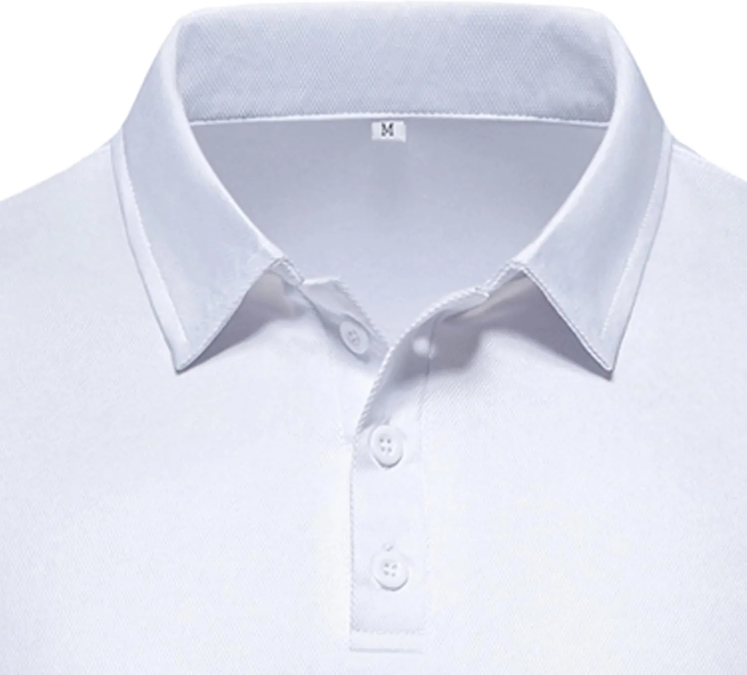 Men's Polo Shirts Summer Short Sleeve Golf Shirt for Men 3 Button Collar T-Shirt Dry Fit Casual Work Athletic Tee Shirts