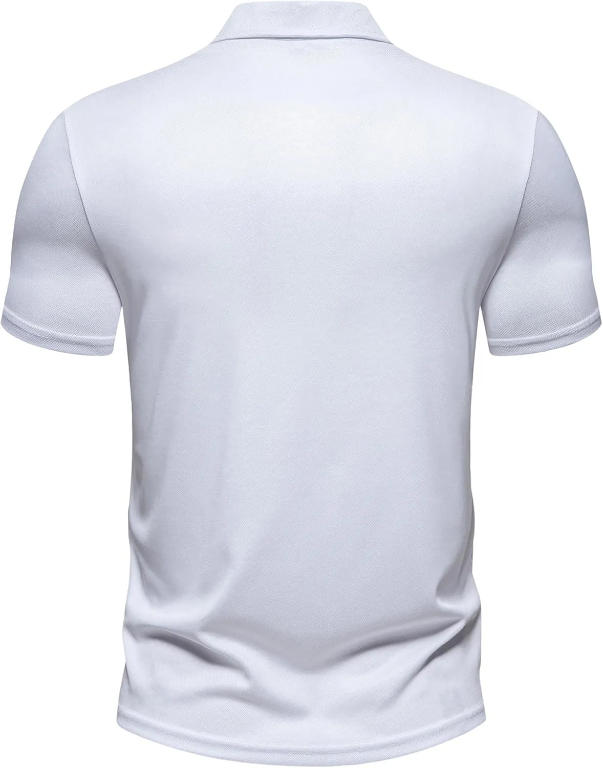 Men's Polo Shirts Summer Short Sleeve Golf Shirt for Men 3 Button Collar T-Shirt Dry Fit Casual Work Athletic Tee Shirts