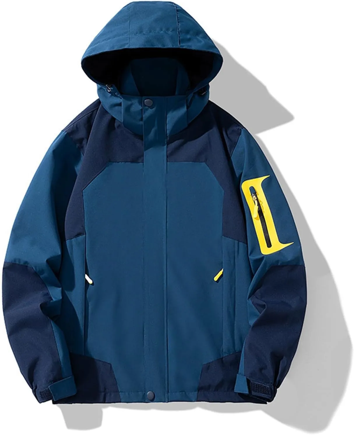 Mens Rain Jacket Lightweight Waterproof Rain Coats Poncho Sun Protective Outdoor Jacket with Hooded