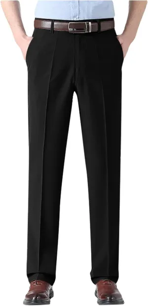 Mens Summer Golf Pants with Pockets Stretch Lightweight Quick Dry Breathable Trousers Casual Work Dress Pants for Men