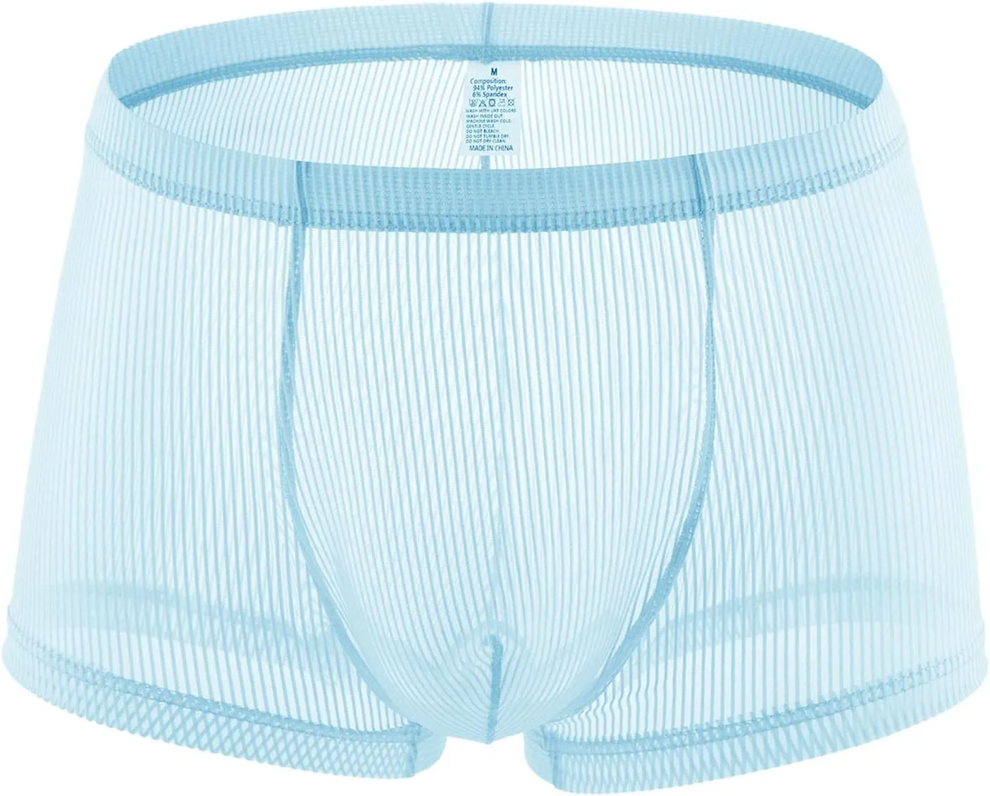 Mens Underwear Boxers Men's Mesh Net Solid Breathable Low Rise Knitted Boxer Briefs Underpants Trunks Shorts