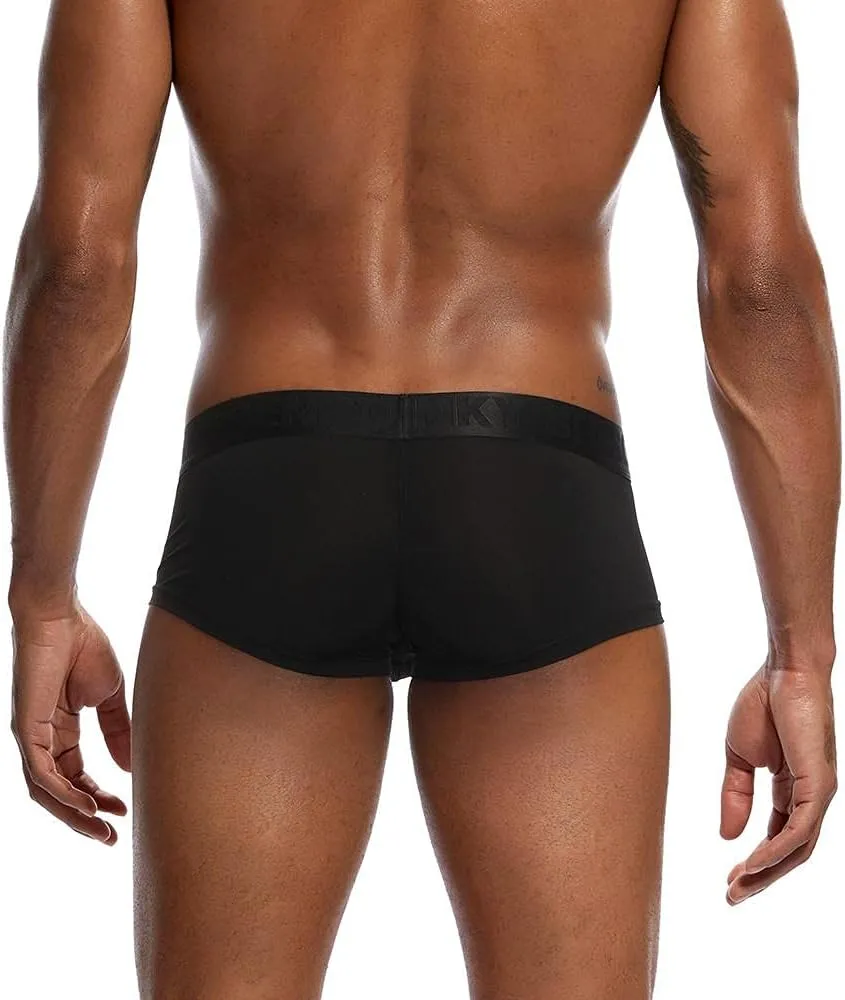 Mens Underwear with Pouch Men's Underwear Soft Viscose Boxer Briefs, Tagless Mens Boxer Briefs with Pouch Underpants