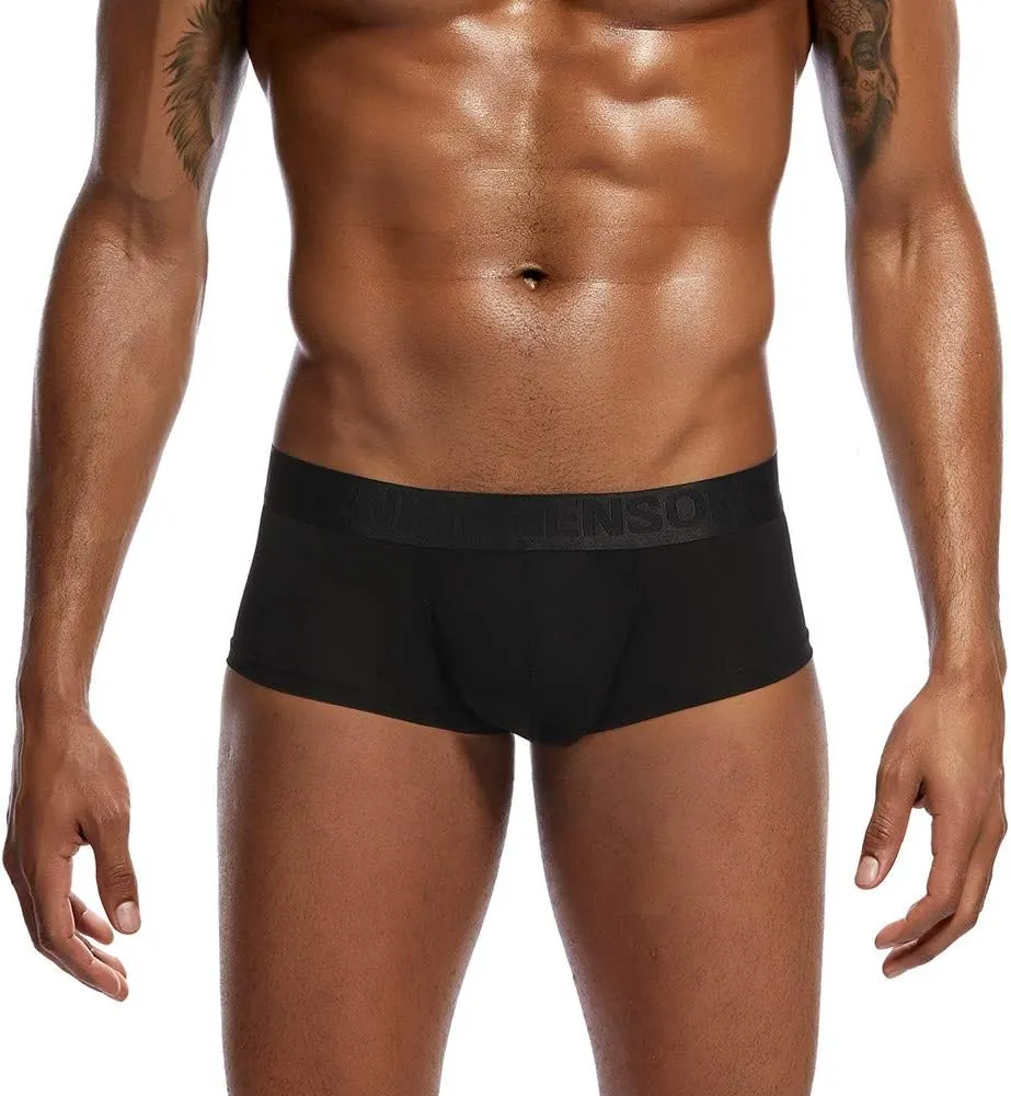 Mens Underwear with Pouch Men's Underwear Soft Viscose Boxer Briefs, Tagless Mens Boxer Briefs with Pouch Underpants