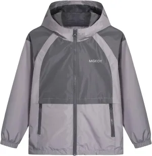 MGEOY Kids Rain Jackets Waterproof with Hood Lightweight Rain Coats for Girls Boys