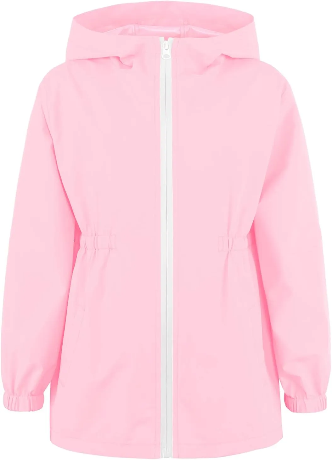 MODAFANS Girls Boys Rain Jacket Lightweight Waterproof Hooded RainCoats Windbreaker for Outdoor 4-13year