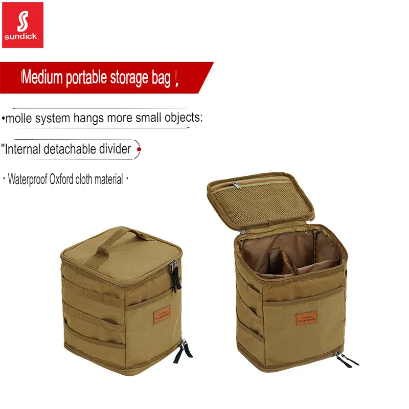 Mountain customer outdoor cooking utensils, tableware sets, pots, gas tanks, anti-collision picnic bags, storage bags, picnic handbags, ice bags, medium size