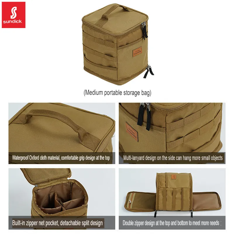 Mountain customer outdoor cooking utensils, tableware sets, pots, gas tanks, anti-collision picnic bags, storage bags, picnic handbags, ice bags, medium size