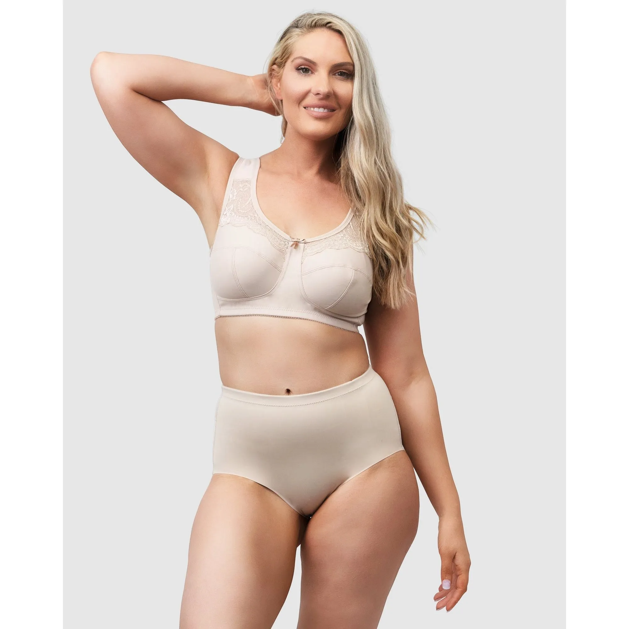 Padded Wide Strap Wirefree Plus Size Bra