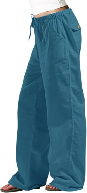 Pantalon Palazzo Pants for Women Dressy Outfit White Jean Skirt Cropped Womens White Pants Daily New Size Sweat Womens Flowy Pants Wide Leg Cotton Pants Jean Pants for Women Wide Leg Yoga