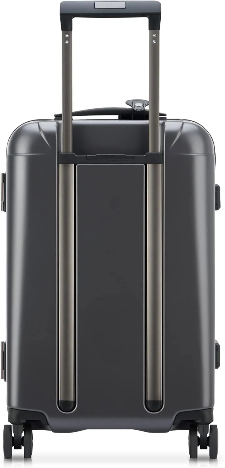 PEUGEOT Voyages Hardside Luggage with Spinner Wheels, Anthracite, Carry-On 19 Inch