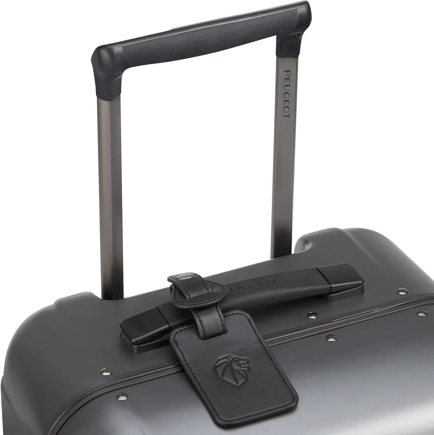 PEUGEOT Voyages Hardside Luggage with Spinner Wheels, Anthracite, Carry-On 19 Inch