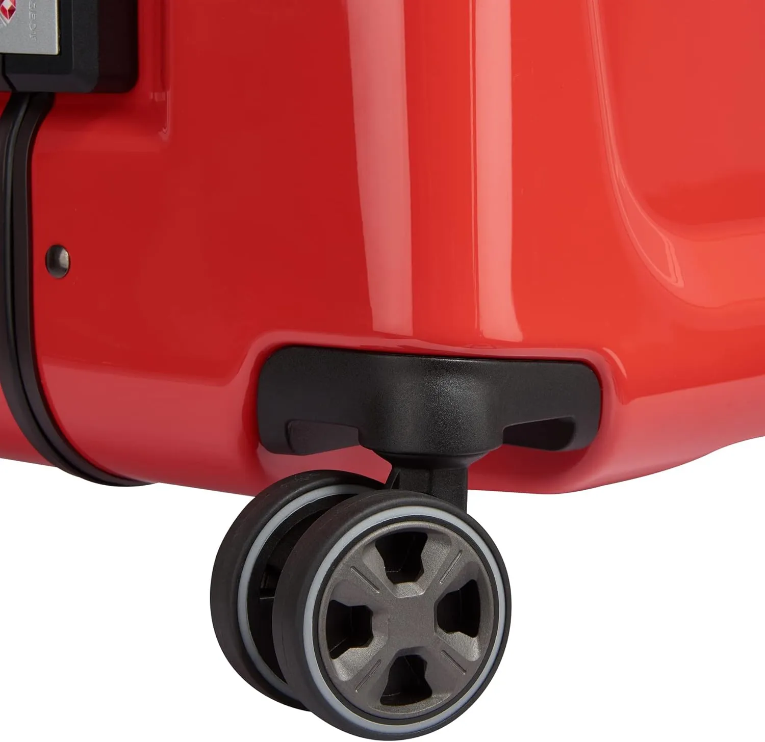 PEUGEOT Voyages Hardside Luggage with Spinner Wheels, Glossy Red, Carry-On 19 Inch