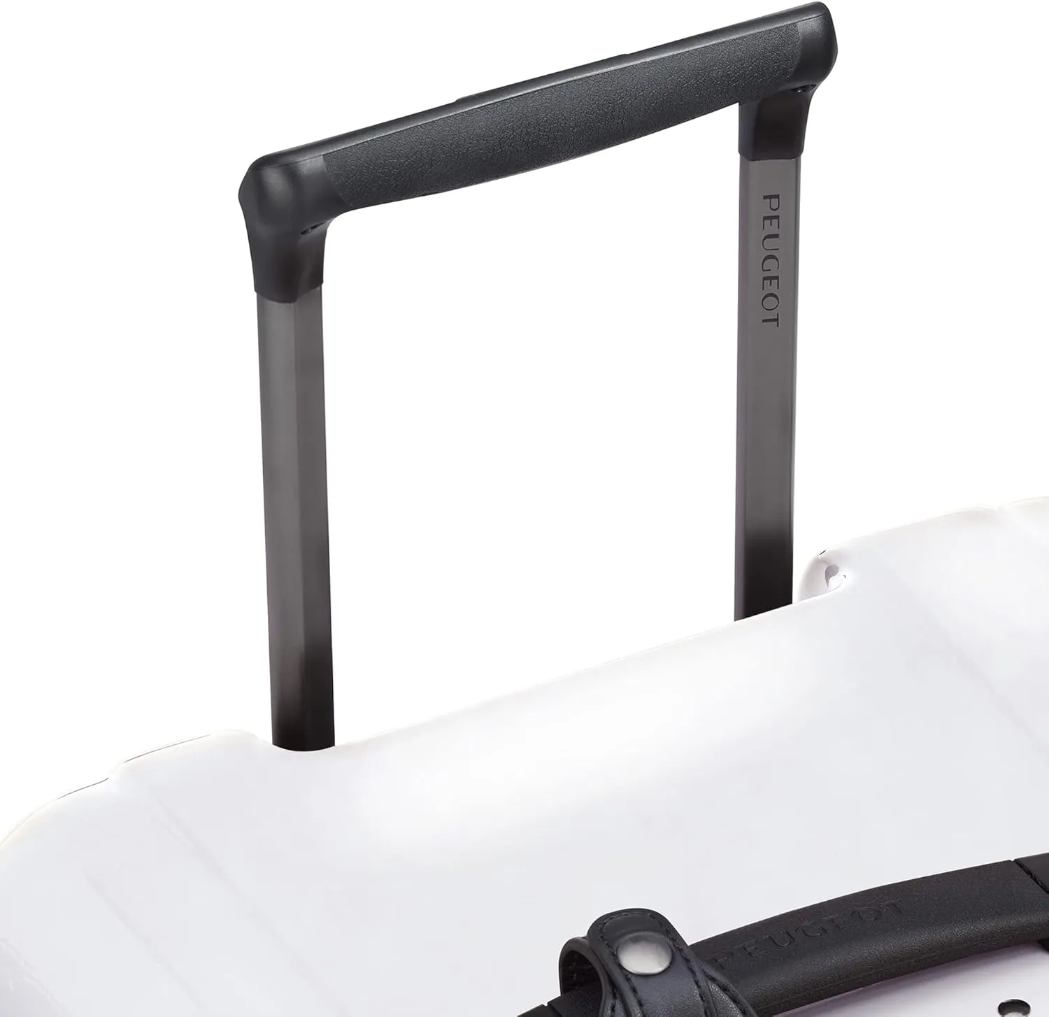 PEUGEOT Voyages Hardside Luggage with Spinner Wheels, Glossy White, 26 Inch Trunk