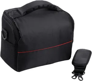 Portable DSLR Camera Crossbody Bag Lightweight Storage Case with Strap Shockproof Lining Compatible with Canon for Photography Accessories
