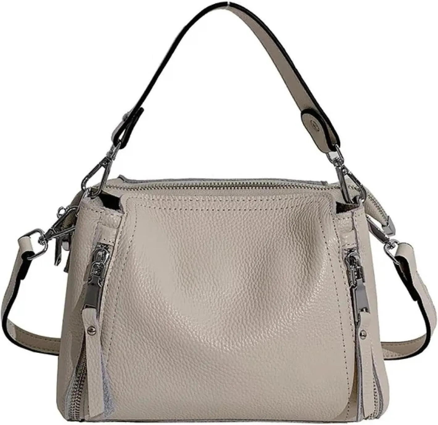 Premium Genuine Leather Women's Saddle Bag Stylish Cowhide Shoulder Handbag for Women Versatile Mailman Bag