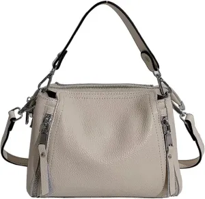 Premium Genuine Leather Women's Saddle Bag Stylish Cowhide Shoulder Handbag for Women Versatile Mailman Bag
