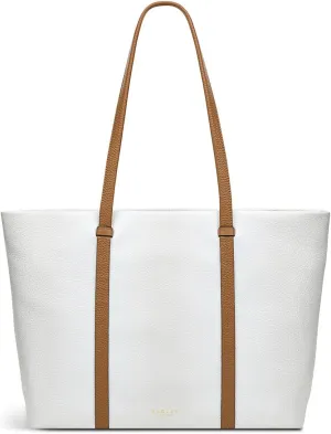 RADLEY London Farringdon Womens Medium Leather Tote Bag, Bright White
