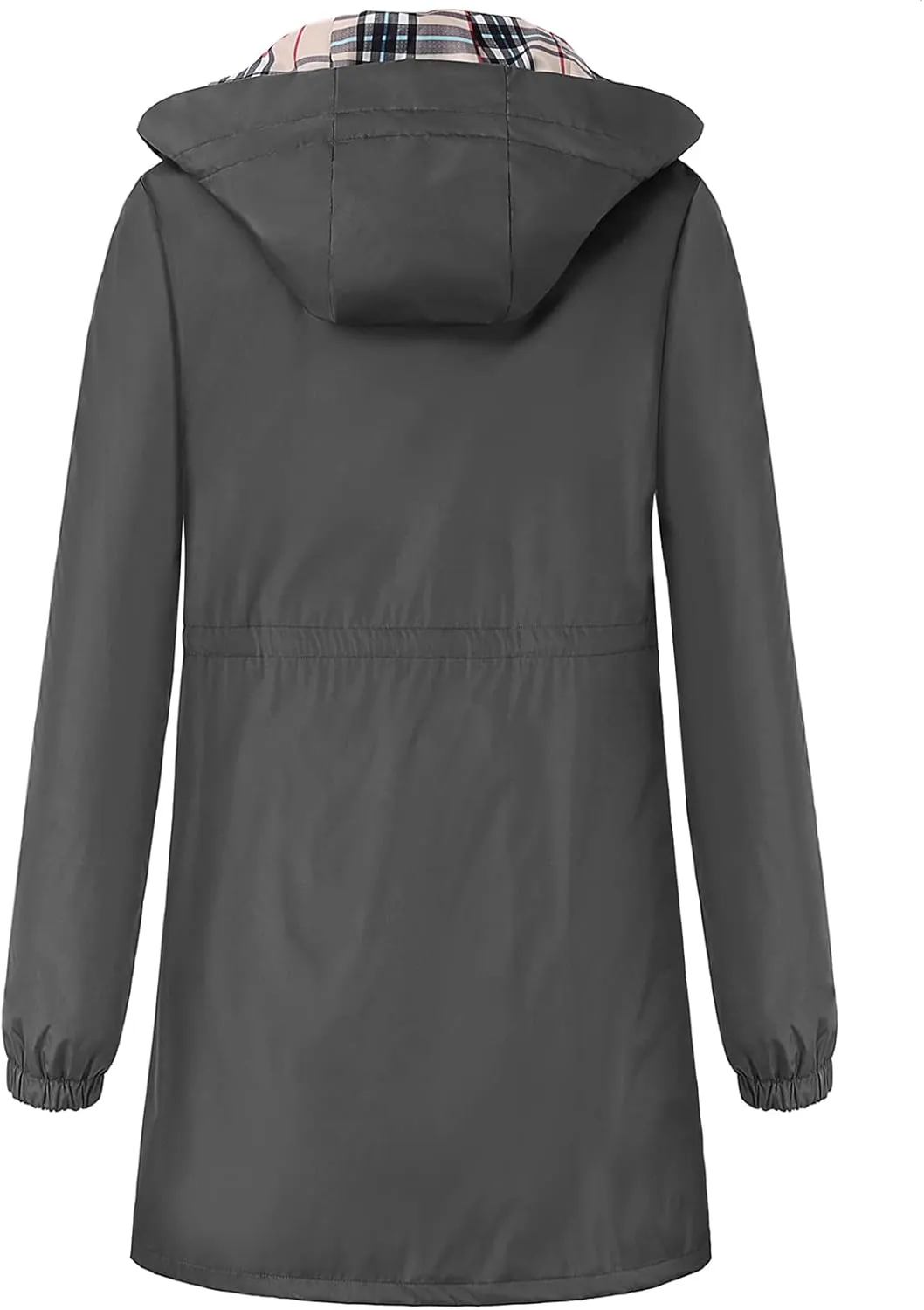 Rain Coat for Women Waterproof with Hood Lightweight Women's Rain Jacket Outdoor Trench Windbreaker Long Raincoats