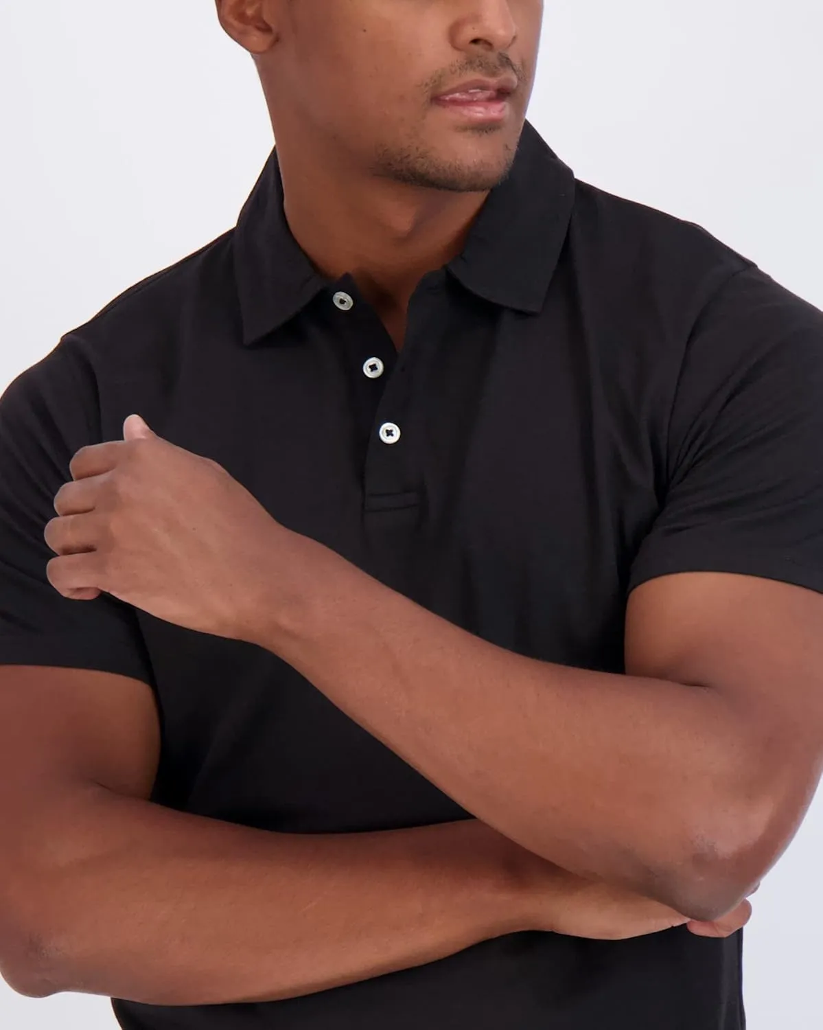 Real Essentials 3 Pack: Men's Jersey Cotton Short Sleeve Polo Shirt - Breathable Performance Polo (Available in Big & Tall)