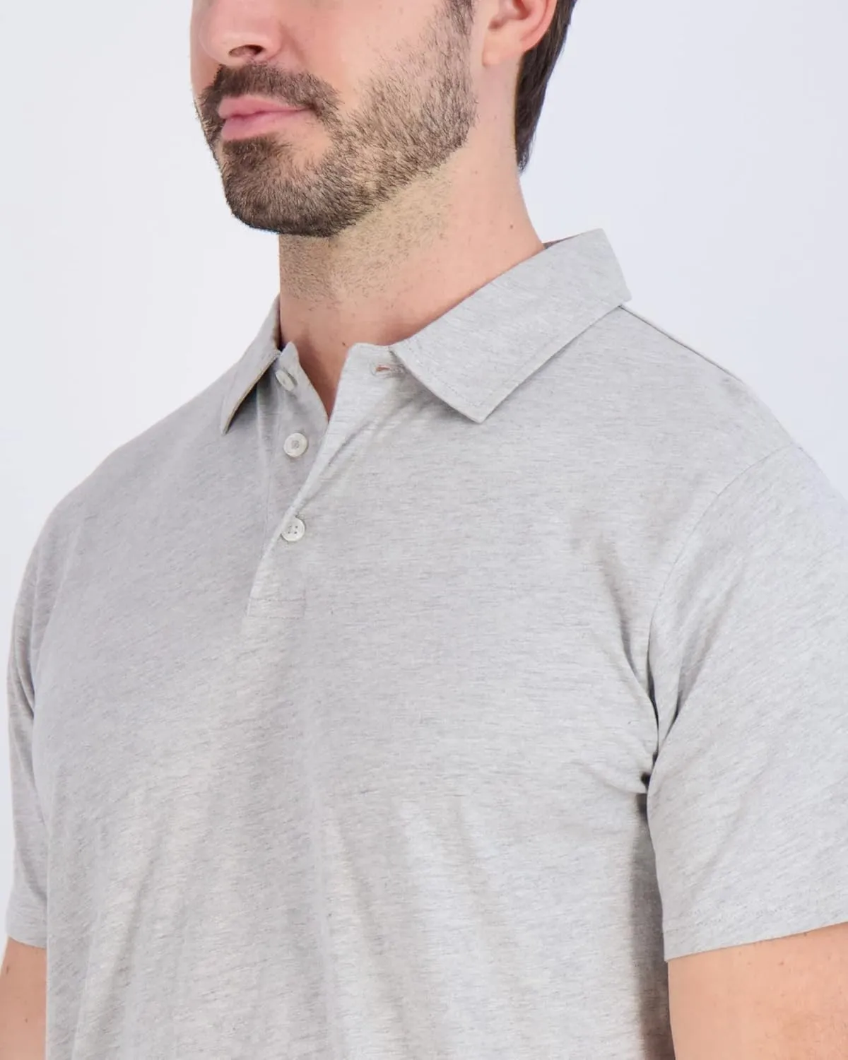 Real Essentials 3 Pack: Men's Jersey Cotton Short Sleeve Polo Shirt - Breathable Performance Polo (Available in Big & Tall)
