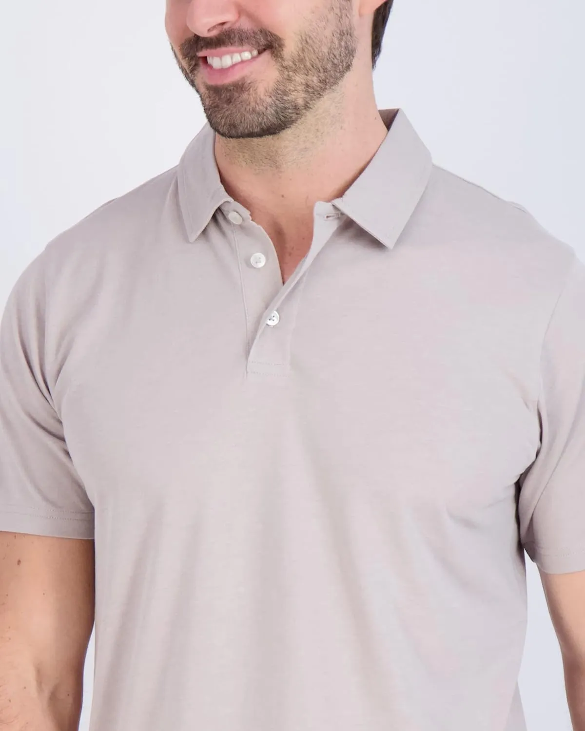 Real Essentials 3 Pack: Men's Jersey Cotton Short Sleeve Polo Shirt - Breathable Performance Polo (Available in Big & Tall)