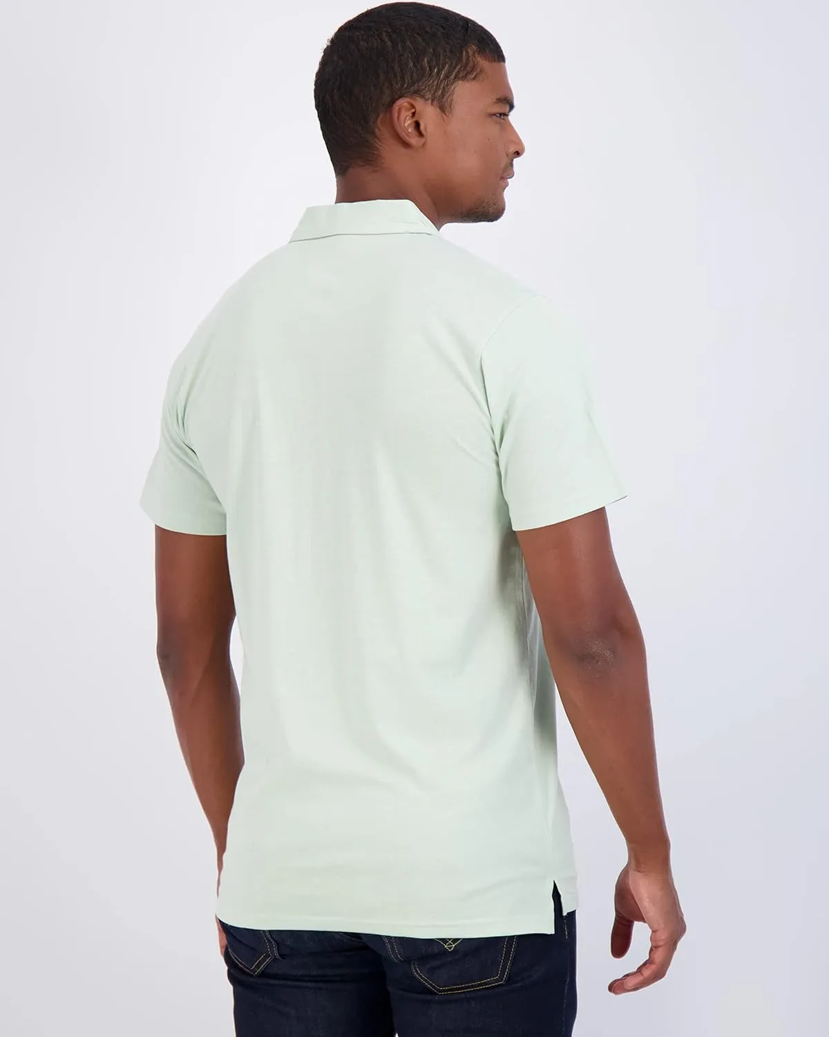 Real Essentials 3 Pack: Men's Jersey Cotton Short Sleeve Polo Shirt - Breathable Performance Polo (Available in Big & Tall)