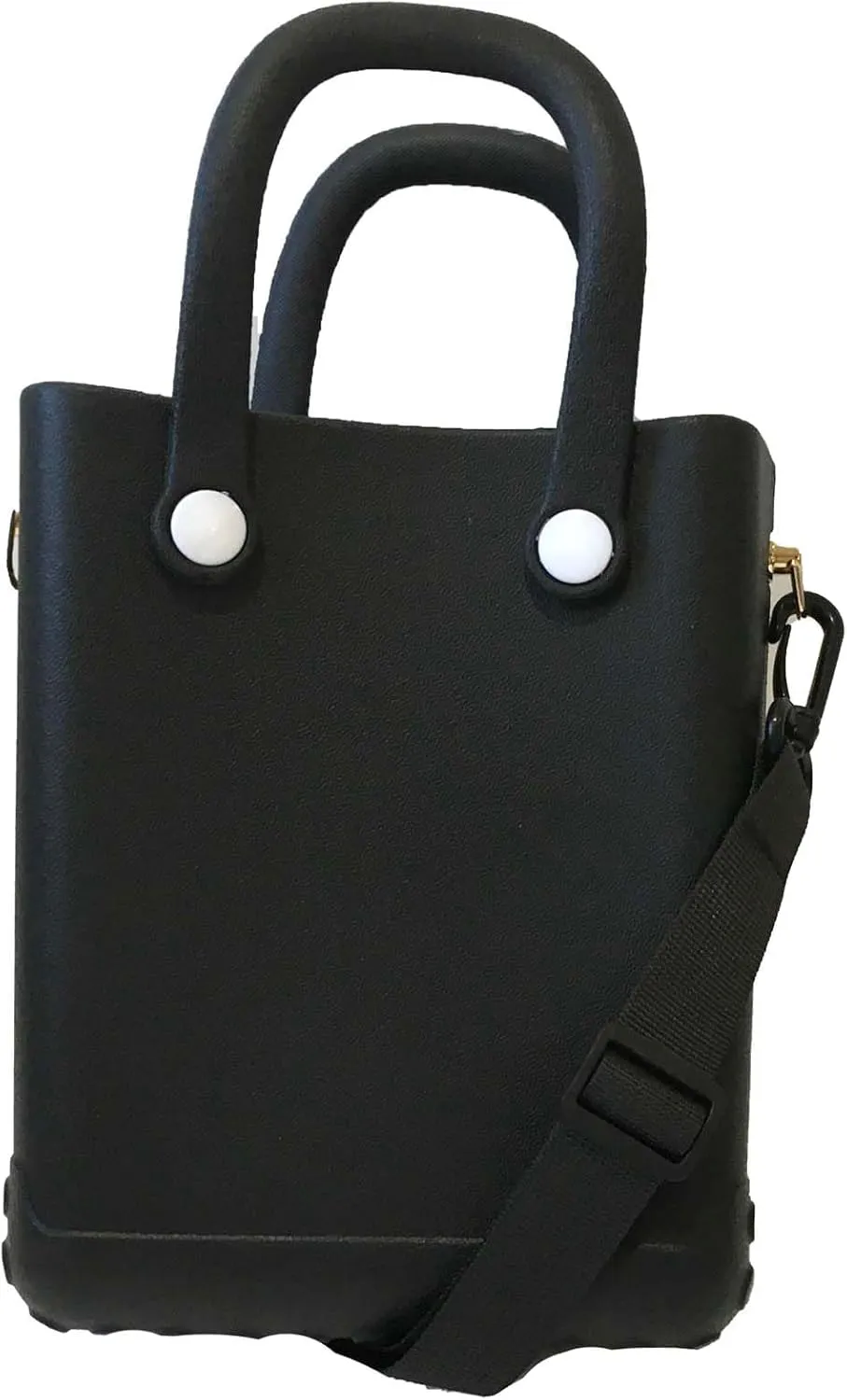 Reva Silicone Mini Bucket Tote Crossbody Bag Perforated Tote Versatile Mini Beach & Everyday Bag