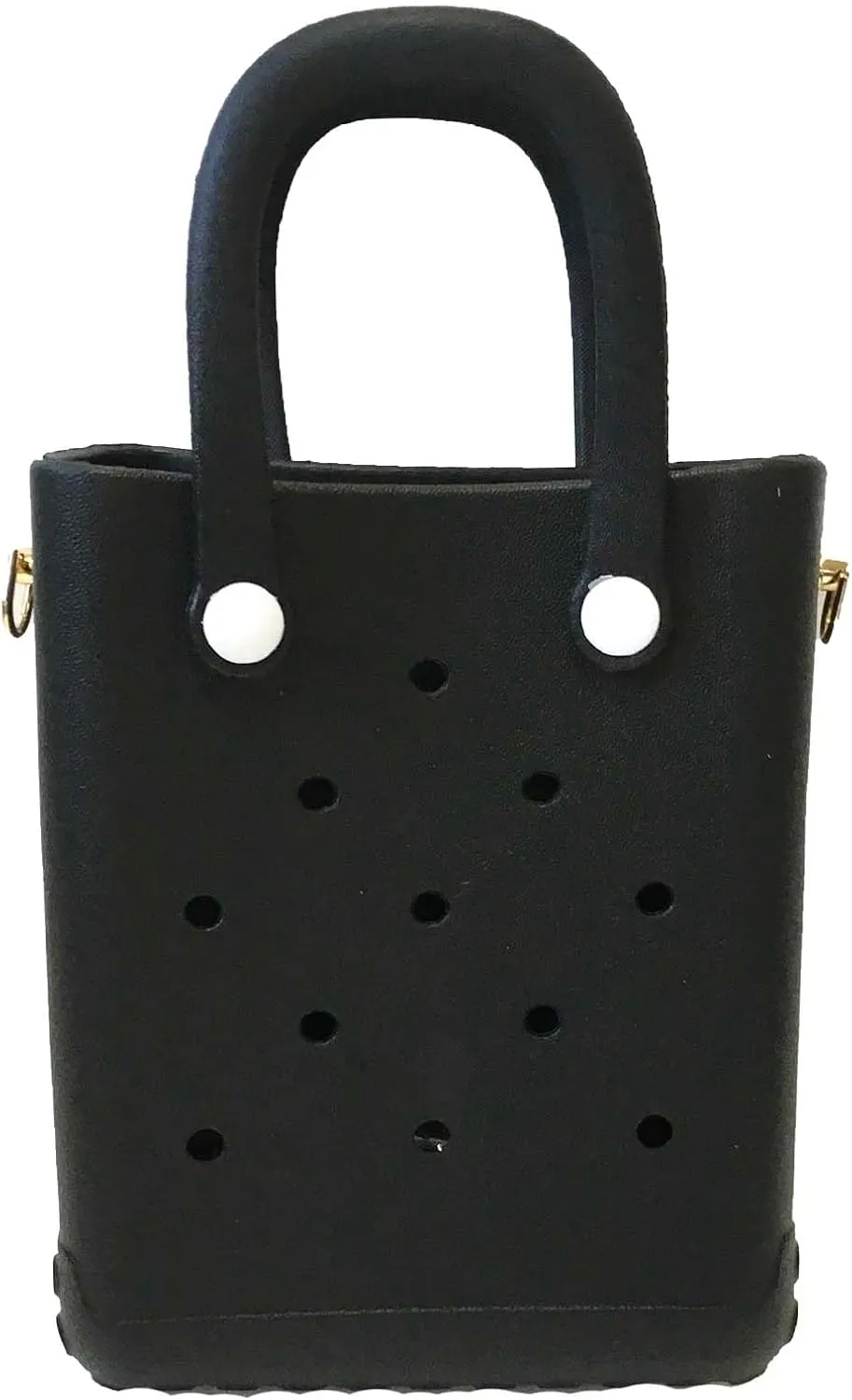 Reva Silicone Mini Bucket Tote Crossbody Bag Perforated Tote Versatile Mini Beach & Everyday Bag
