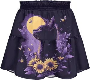 Ruched Skirt for Women Empire Waist Slim Mini Skater Skirt Causal Breathable Soft Short Skirt Basic Summer Outfits
