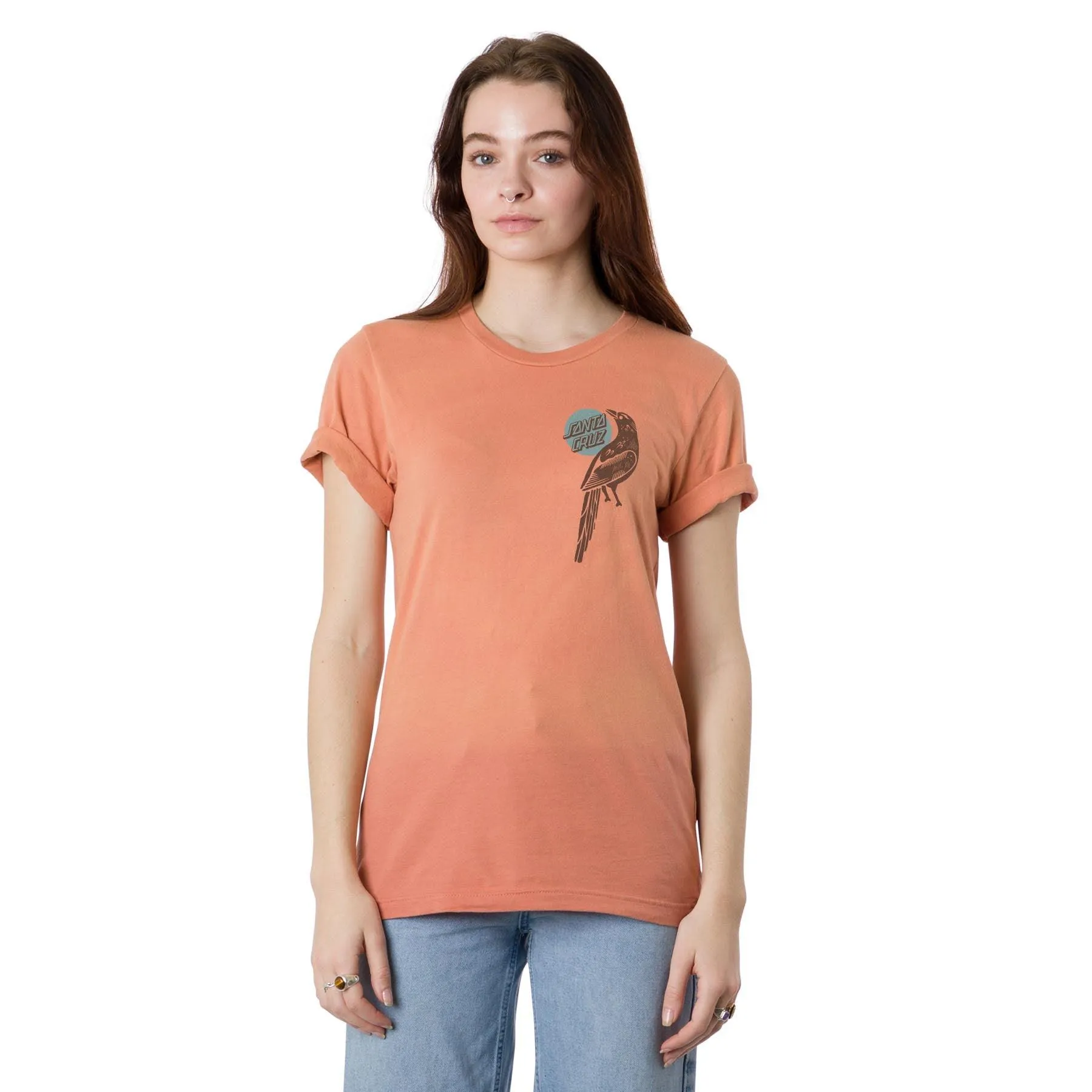 SANTA CRUZ Women's Raven Relaxed Tee Terracotta Fade